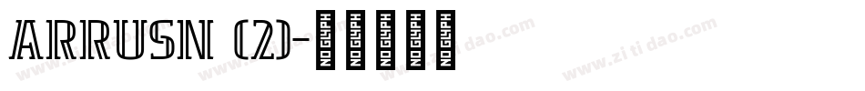 ARRUSN (2)字体转换